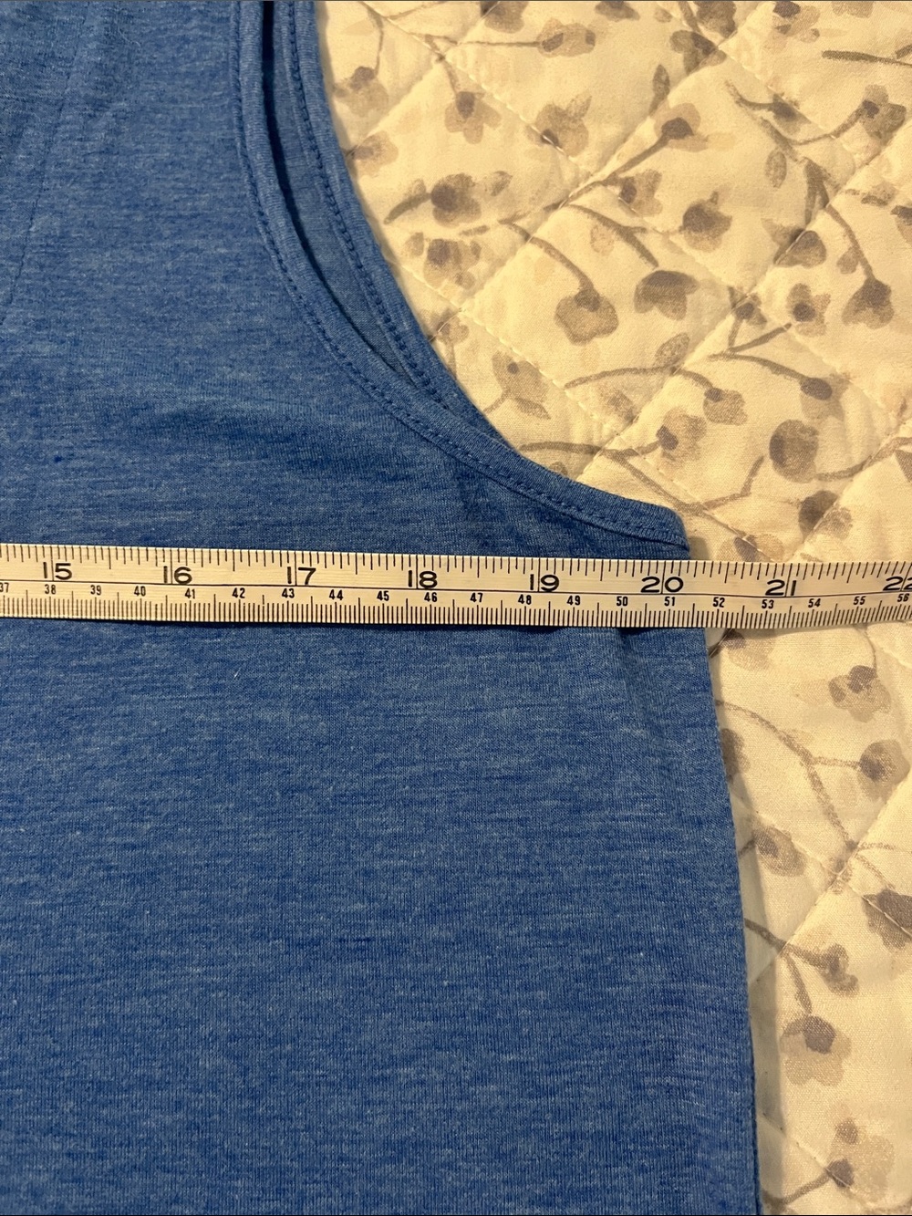 aerie Heather Blue Scoop Neck Tank Top